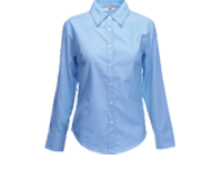 Lady Fit Oxford Lange Mouw